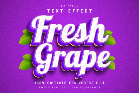 Bring Your Brand to Life with a Fresh Grape Fruit 3D Text Effect