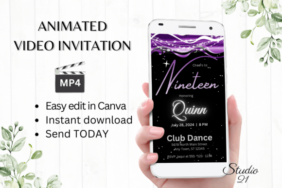 Celebrate in Style: 19th Birthday Digital Invitation Guide