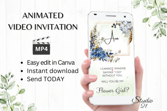 Digital Flower Girl Proposal W3142FG: A Charming Typeface for Whimsical Designs