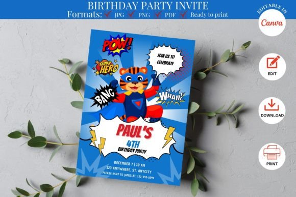 Effortless Party Planning with Editable Kids Birthday Invites