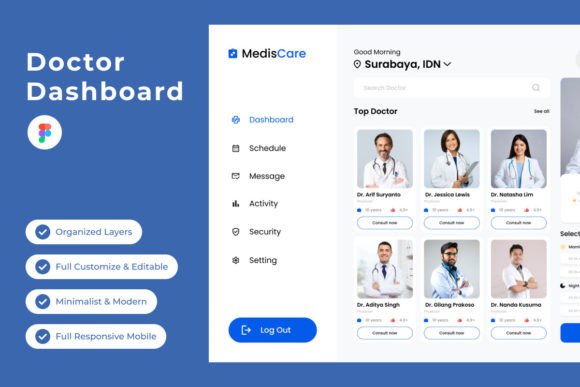MedisCare - Doctor Dashboard V1: A Design Blueprint for Healthcare