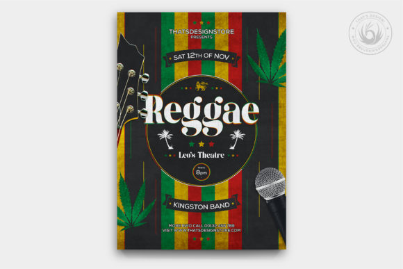 Reggae Music Flyer Template: Vibrant Design for Events