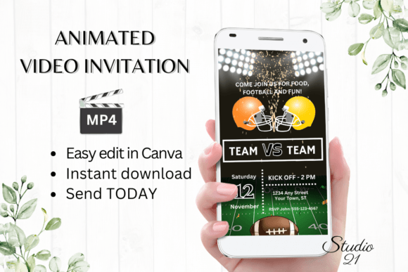 Score Big with a Dynamic Electronic Football Game Invitation