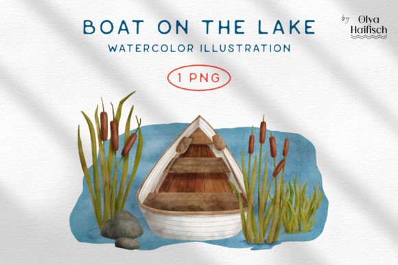 Serene Waters Await: Using This Lake Illustration in Your Projects