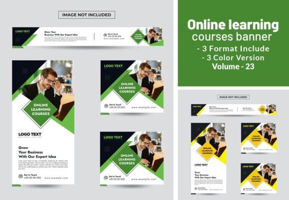 Transform Your Brand with the Online Learning Courses Banner